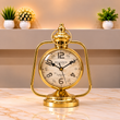 Golden Lantern Table Clock