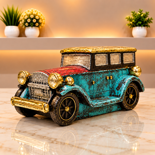 Vintage Classic Car Fiber Showpiece