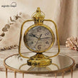 Golden Lantern Table Clock