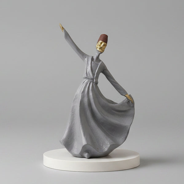 Whirling Dervish Sufi Sculpture [ Set of 3 ] fiber