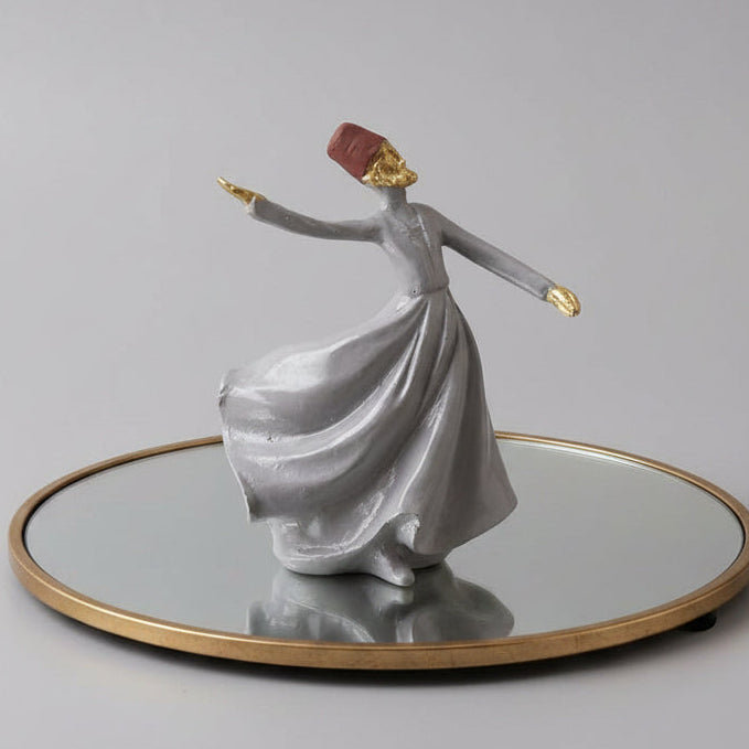 Whirling Dervish Sufi Sculpture [ Set of 3 ] fiber
