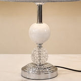 The Imperial Marble &amp; Crystal Ball Table Lamp Pair
