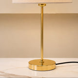 Golden Simple Rod Table Lamp Pair