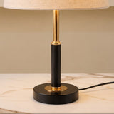 Contemporary Black &amp; Polished Brass Column Metal Table Lamp [pair]