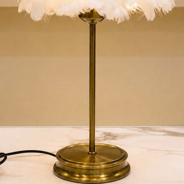The Cloud-Nine Feather Table Lamp pair