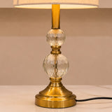 Double Ball Table Lamp Pair