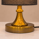Brass Cylinder Table Lamp Pair