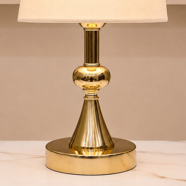 Golden Biscuit Table Lamp Pair