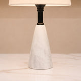 Marble Cone Table Lamp Pair