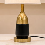 Brass Capsule Table Lamp Pair