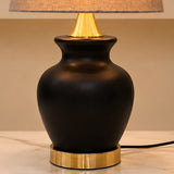 Onyx Luxe Fiber-Art Table Lamp pair