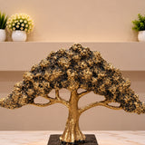 Golden Bonsai Tree Decorative Showpiece – Black &amp; Gold Luxury Finish