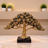 Golden Bonsai Tree Decorative Showpiece – Black &amp; Gold Luxury Finish