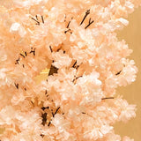 Artificial Peach Blossom Tree with White &amp; Gold Planter