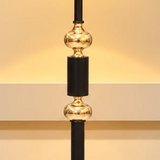 one step marbel tow golden biscuit Black &amp; Gold Standing Floor Lamp