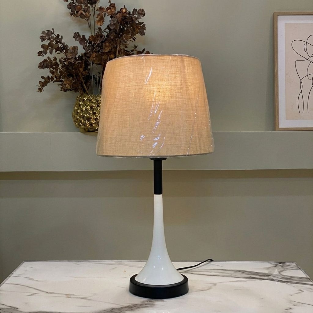 Baja White Table Lamp Pair