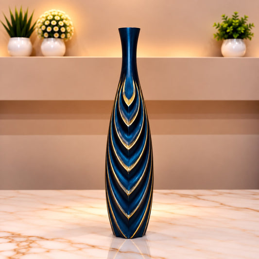 Elegant black  Gold Decorative Vase Set [fiber]