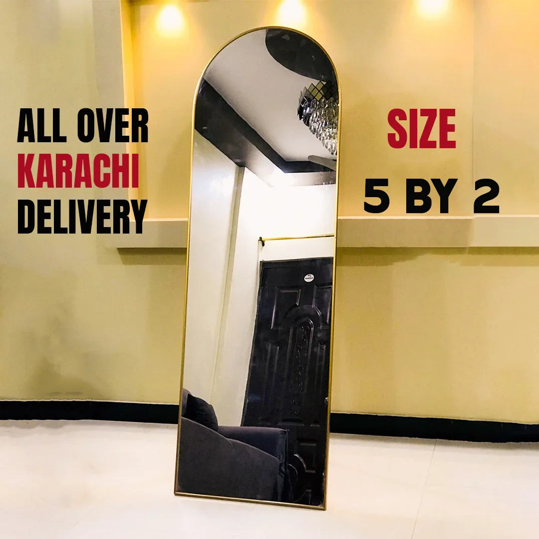 Arch Full Length Mirror 5x2 ft /this mirror can be delivered in karachi