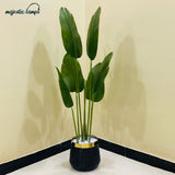 Artificial Banana Plant with 6 Leaves for Home Decor