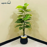 Artificial Money Plant with 2 Stem Bunch for Home Decor