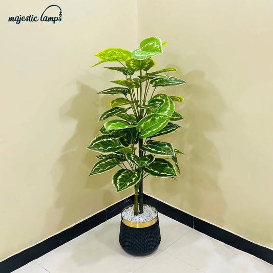Artificial Money Plant with 2 Stem Bunch for Home Decor