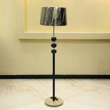 Black Marble Ball Floor Lamp