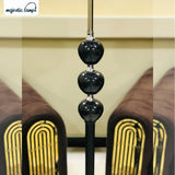 Black Marble Ball Floor Lamp