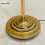 Brass Marble Ball Floor Lamp