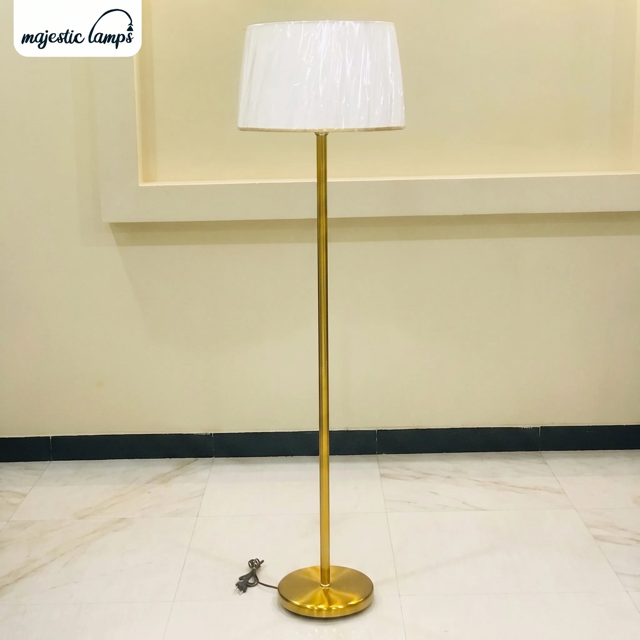 Brass Simple Rod Floor Lamp