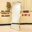 Cloud Shape Mirror 6x2 ft /this mirror can be delivered in karachi
