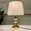 Double Tier Crystal Table Lamp Pair