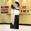 Arch Full Length selfie Mirror 6x2 ft / this mirror can be delivered in karachi