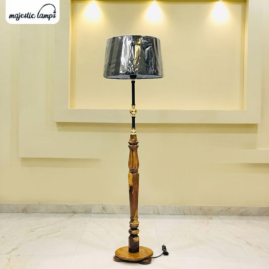 Sheesham Wood Floor Lamp