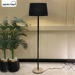 Stylish Simple Black Rod Floor Lamp