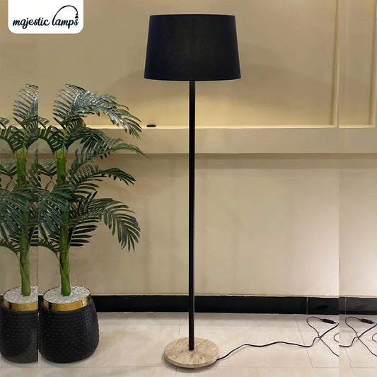 Stylish Simple Black Rod Floor Lamp