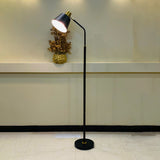 study black floor lamp