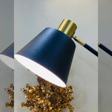study black floor lamp