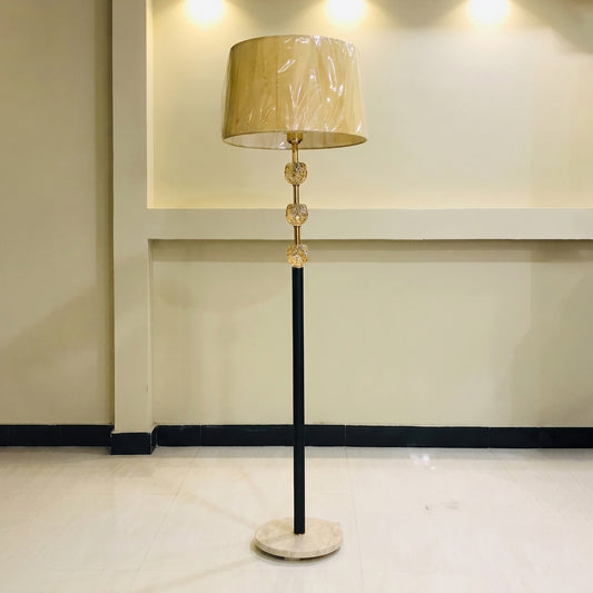 Three Crystal Ball Floor Lamp