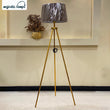 Tripod Folding Golden floor lamp