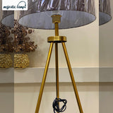 Tripod Folding Golden floor lamp