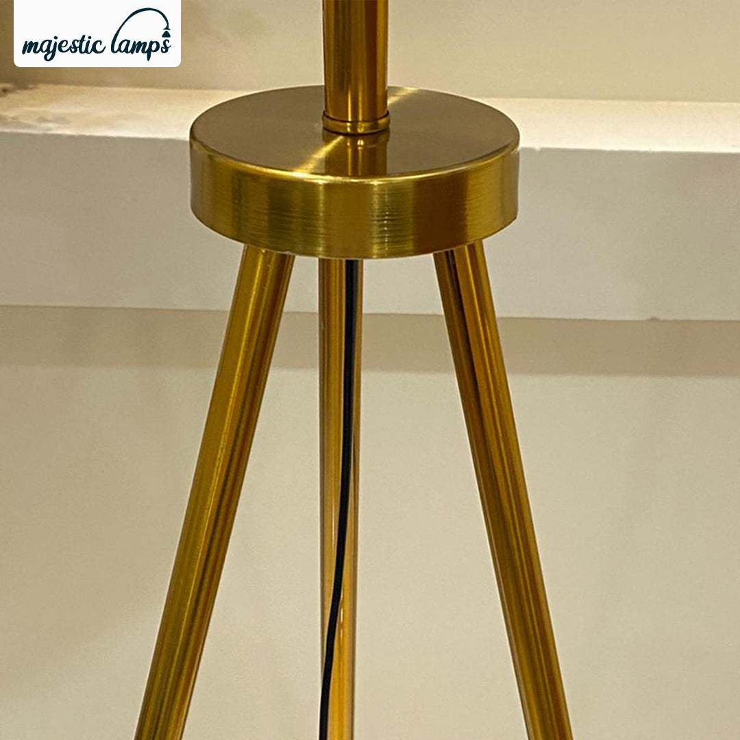 Tripod Folding Golden floor lamp
