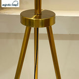 Tripod Folding Golden floor lamp