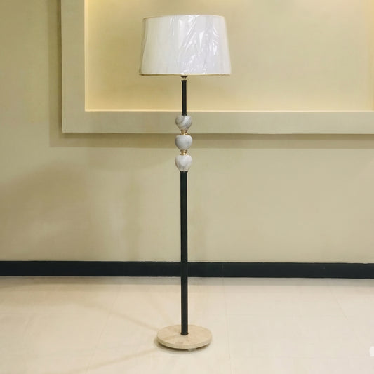 White Marble Ball Floor Lamp